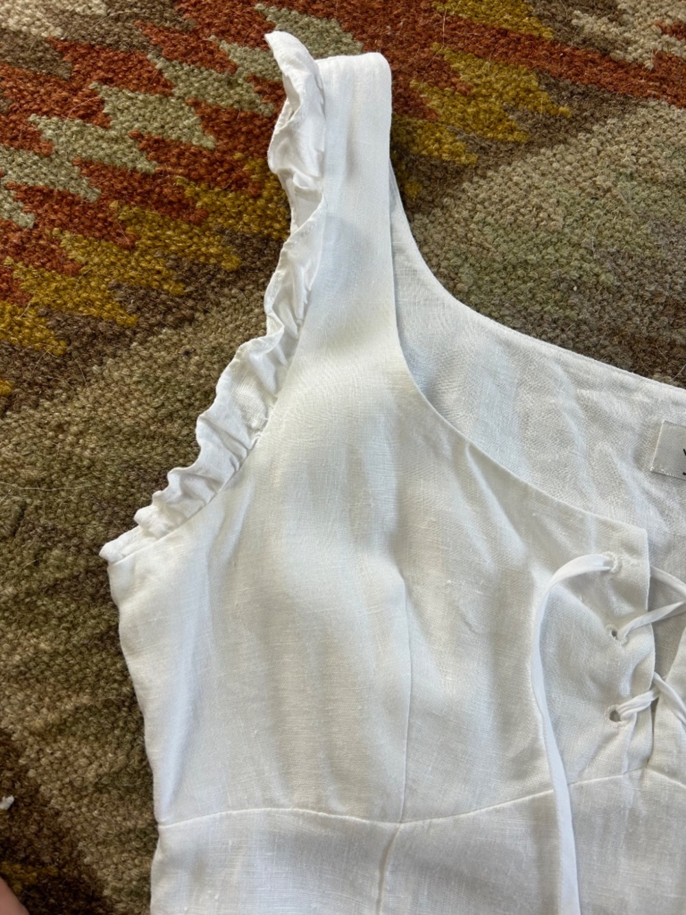 aritzia wilfred white linen dress size small - Picture 5 of 10